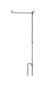 001 Natorder Iron Flag Pole For Garden 689991703383