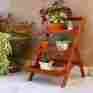 00648 Wood Plant Stand Flower Pot Holder 3 Tier Indoor Outdoor Garden Yard Display 768674400648