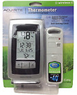 00754a4 Acurite Digital Indoor Outdoor Wireless Thermometer Self Setting Clock