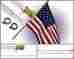 8253758 01032 Star Spangled Flags Flag Pole 6 Foot White Aluminum Fly Grommet Sleeve Residential Home Yard Outdoor 820103253758