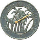 01140-whitehall Whitehall Products Palm Tree Thermometer Bronze Green Outdoor Indoor Pool