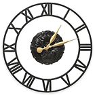 01528-whitehall Whitehall Products Cambridge Wall Clock In Black 719455015285