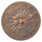 01588 Frenc Whitehall Products Sunface Diameter Outdoor Aluminum 12 Clock