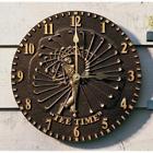 01671 Whitehall Golfer Clock French Bronze 719455019450