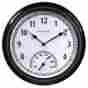 02429sbdi Acu-rite Acurite 13.5 In Indoor Outdoor Black Traditional Thermometer With Quartz Clock