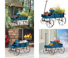 1911211 03142 Collections Etc Wood Wagon Flower Planter Garden Outdoor 191121031421