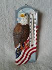 06815 Spoontiques American Flag Eagle Wall Thermometer 06815 Spoontiques American Flag Eagle Wall Thermometer