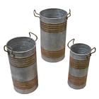 068296221172 Globedecor Galvanized Metal Planter