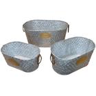 068296221226 Globedecor Galvanized Metal Planter