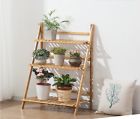 07426881448510 Perfect Home Savings Bamboo Plant Stand Folding Wooden 7426881448510