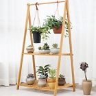 07426881448527 Perfect Home Savings Bamboo Plant Stand Folding Wooden 7426881448527
