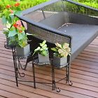 07426881453743 Perfect Home Savings Floor Plant Stand Black Metal 7426881453743