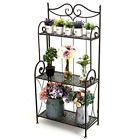 07426881455938 Perfect Home Savings Free Standing Plant Stand Black 7426881455938