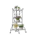 07426881456171 Perfect Home Savings Corner Plant Stand Black Metal Tier Foldable 07426881456171 Perfect Home Savings Corner Plant Stand Black Metal Tier Foldable