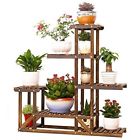 07426907155323 Perfect Home Savings Flower Wood Pot Stand Outdoor Plant Garden