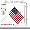 0747719934904 Combo Pack Foot Tangle Free Aluminum Spinning Flagpole
