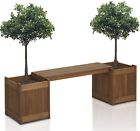 0769388349995 Unbranded Garden Planter Box Bench Decorative Display Patio