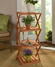 08002 Foldable Shelving Stand Wood 685984208002