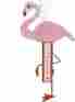 08fflmtm1 Grassroots Beadworks Tropical Pink Flamingo 12 Inch Beaded Window Thermometer Beadworkx 874067001689