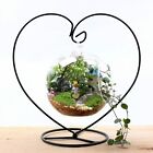 0ke8yovjrv General Heart Hanging Stand Crystal Flower Vase Plant Holder Iron