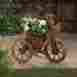 10015744 Tricycle Daughter Nature Planter Charming Barrel Authentic Black Metal Band