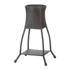 10018732 Summerfield Terrace Tuscany Wicker Dark Brown Plant Stand 849179039981