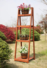10044 Convenience Wooden Tier Plant Stand Deck Patio Ladder 829381633283