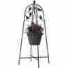 100542648 Panacea Perching Birds 40 Hanging Basket Planter Stand Metal Plants Patio Home