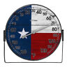 104-105tx La Crosse Americana Flag Dial Thermometer With Bracket 757456084886
