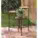 1091d Summerfield Terrace Rustic Triple Planter Stand 23 High Wrought Iron Pine Wood