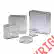 01835 10x10 Cyan Design Pedestal Plant Stand Square Clear Acrylic Plastic New