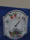 11.5 Wall Therometer " Prices Street Hand Design Pottery Olive 8.5 Pianted Ceramic