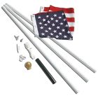 Awt12p 12ft Titan 3ftx5ft Flag Us Flagpole White