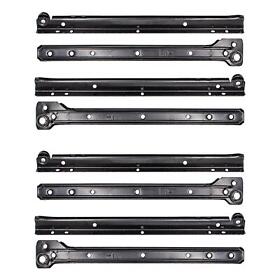 12inch Bottom Mount 300mm Drawer Slide Black 2-pack