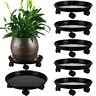 12inch Plastic Rolling Plant Stands Heavy Duty Dolly With Wheels