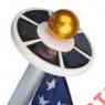 1300-lumen Poles Gray Flag Light Solar Standard 15-25 Sunnytech