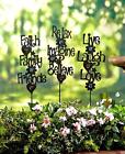 132143 Tbd Sentiment Garden Stake Glass