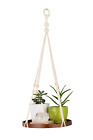 13350231 Timeyard Macrame Plant Hanger Indoor Hanging Planter Shelf 711717683195