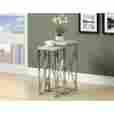 1371-i-3206 Chrome Plant Stand Monarch For Multiple Plants Indoor Tall Metal Wood Potted Set Of 2 021032286378