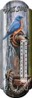 1375 Rivers Edge New Will Sign For Food Nostalgic Bird Tin Thermometer 643323137505