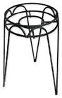 138650 Border Concepts Wrought Iron Hampton Plant Stand Black 767061722455