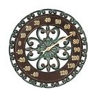 14 Medallion Outdoor Thermometer Wall Hanging Outside Patio Porch Decor 651660500579