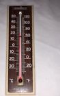 1403-1 Springfield Indoor Outdoor Usa Vtg Thermometer Works Mid Century Modern
