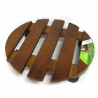 150lb Fruitwood Misco Caddy Wood Plants Lawn Garden Tray Round 14 Up To 150 Pounds Move Lock Wheels