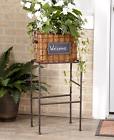 165200-7o6p-brz Unbranded Metal Planter With 755296170134