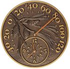 1756263 Outdoor Clock Thermometer Pinecone Antique Copper Indoor Wall 691171756263