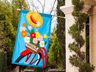 18502 Wood Flag Pole Outdoor Garden Home Decor Porch 717972118502
