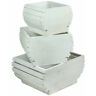 192551103399 Homeroots Piece Splendid Wooden Planter White