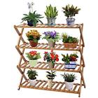 192594467526 Utility Shelves Tier Plant Stand Shelf Folding Bamboo