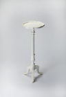 1931222 Butler Chatsworth Cottage White Pedestal Plant Stand 797379028628